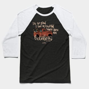 Fall Truck Baseball T-Shirt